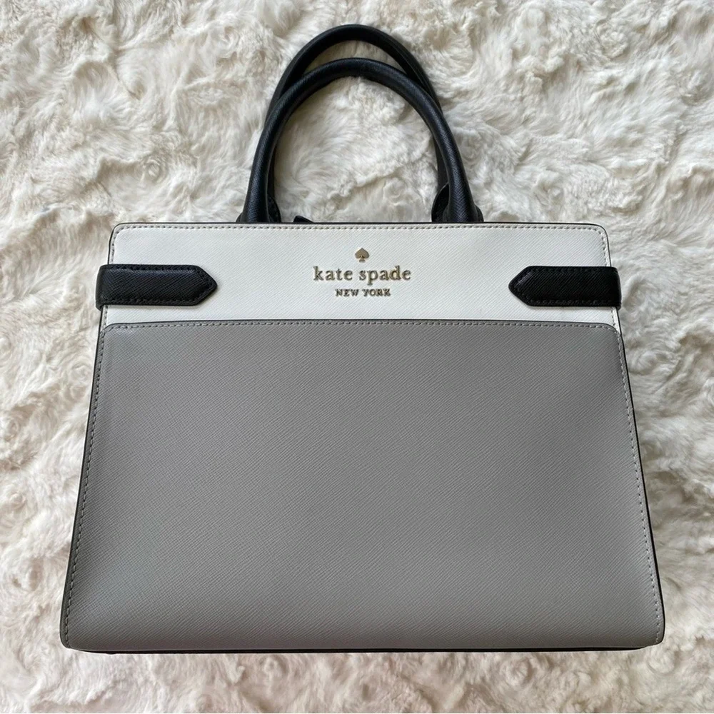Kate Spade Staci Colorblock‎ Satchel Crossbody Bag Purse and Matching Wallet